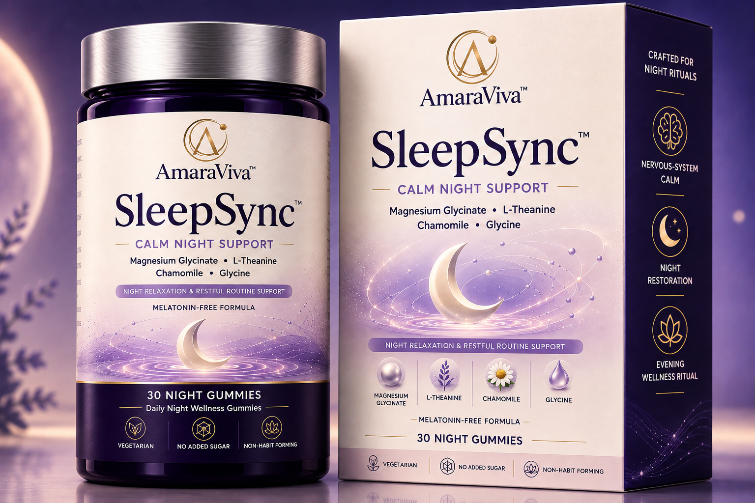 AmaraViva SleepSync Melatonin Gummies